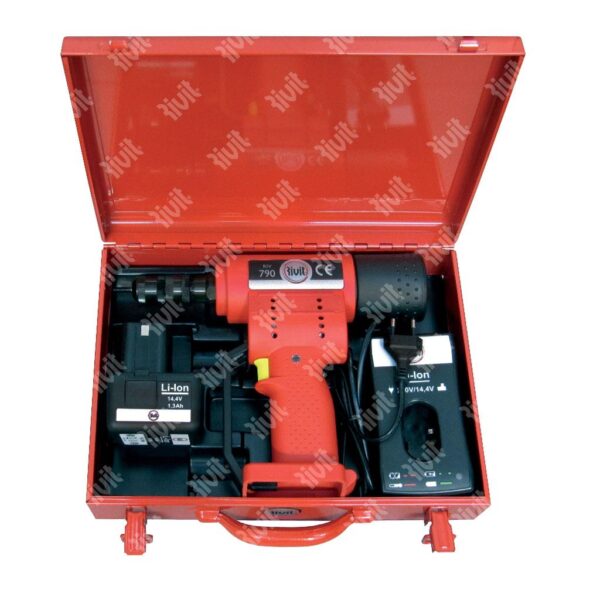 RIV790-PERÇİN SOMUNLARI İÇİN PİLLİ ALET M4/M5/M6 + PİL 14.4V RIV790 - Görsel 6