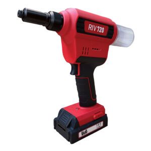 RIV720-D.6,4'E KADAR PİL PERÇİNLEME ALETİ, İKİ PİL VE ŞARJ CİHAZIYLA BİRLİKTE RIV720